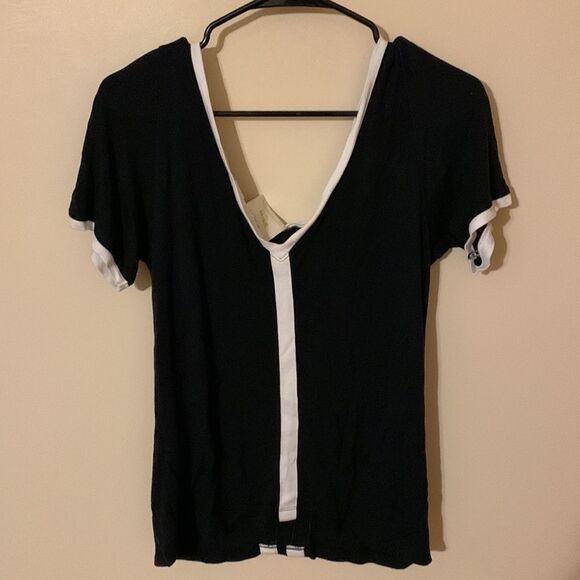 Maeve by Anthropologie Colorblocked V-Back Top - Picture 6 of 7